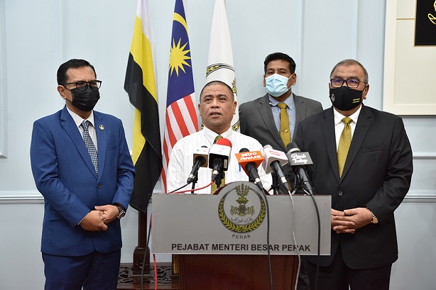 YAB MB Perak Pengerusikan Mesyuarat Pertama Ahli Majlis Mesyuarat Kerajaan Negeri Perak. 14 Disember 2020.