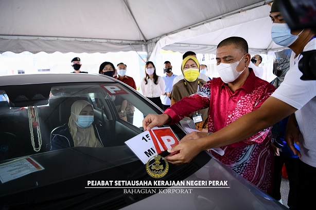 Pusat Pemberian Vaksin (PPV) Pandu Lalu Pertama Di Perak.: 10 Jun 2021.