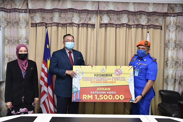 Majlis Penyampaian Hadiah Pertandingan Video Pendek Dan Poster Bertemakan Norma Baharu: 25 Februari 2021.