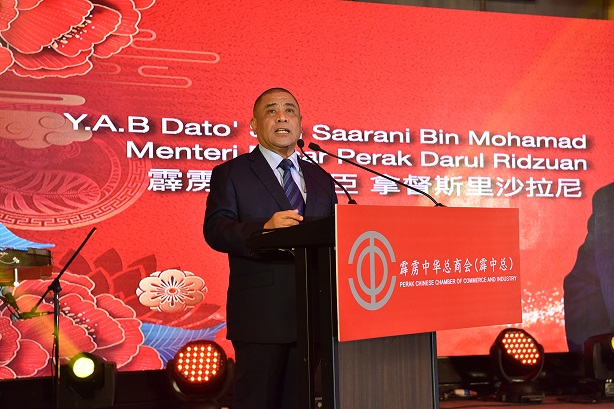YAB Menteri Besar Hadir Majlis Sambutan Tahun Baru Cina 2022 PCCCI : 3 Februari 2022