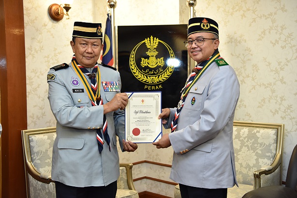 DYMM Paduka Seri Sultan Perak Berkenan Menganugerahkan Bintang, Pingat Dan Sijil Pengakap Raja Kepada 315 Penerima : 16 Julai 2022