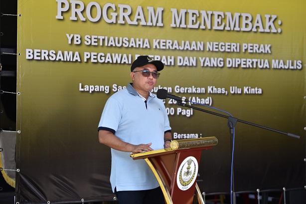 YB Setiausaha Kerajaan Negeri, Pegawai Daerah Dan Yang Dipertua Majlis Sertai Program Menembak : 13 Mac 2022