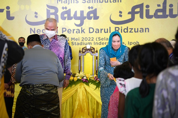 DYMM Paduka Seri Sultan Perak Berkenan Berangkat Ke Majlis Sambutan Hari Raya Aidilfitri Peringkat Negeri Perak 2022 : 3 Mei 2022