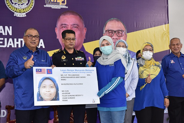 Perak Negeri Pertama Beri Lesen L Percuma Kepada Golongan B40, OKU : 6 September 2022
